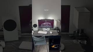 Waiting to do cable management monitor arm owt 