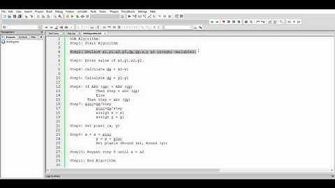 Implementation of DDA Line Algorithm in C | Computer Graphics