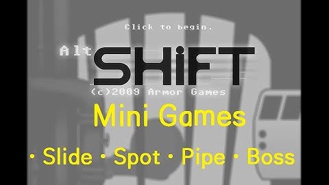 AltShift Walkthrough - Mini Games (Slide/Spot/Pipe/Boss Quest)