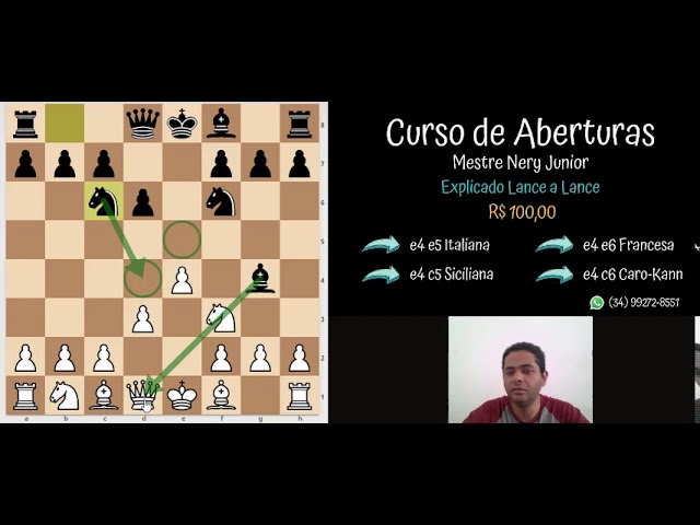 Curso de Xadrez - Aula 09 - Repertório de Aberturas 1.e4 e5