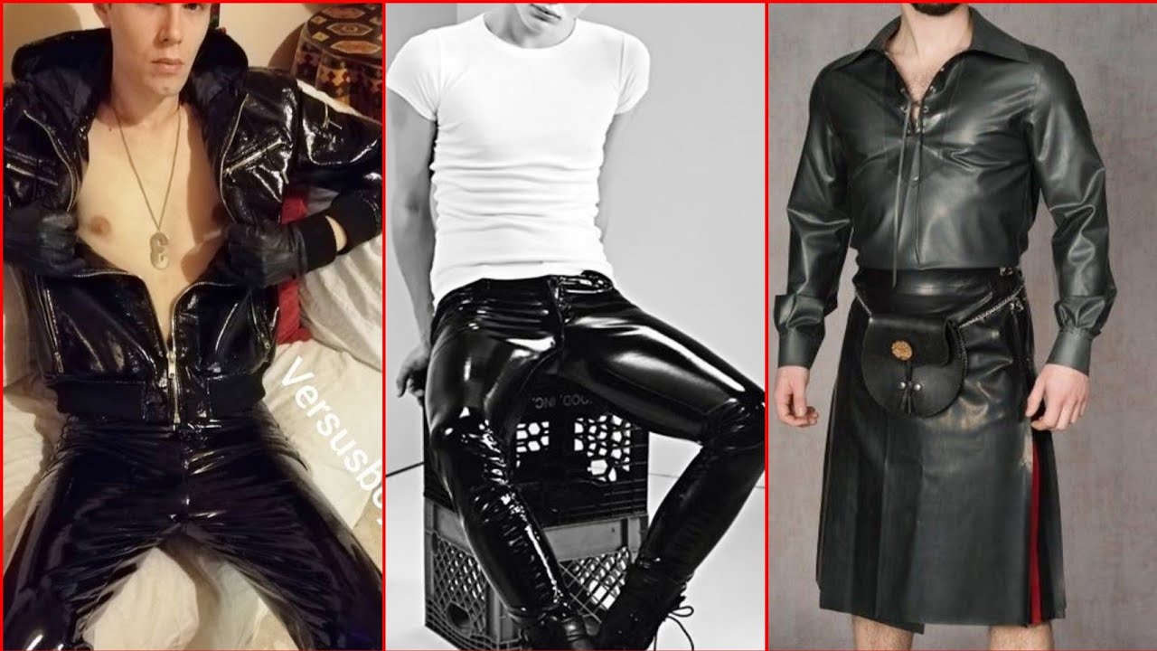 Outstanding collection of latex outfits for men's.