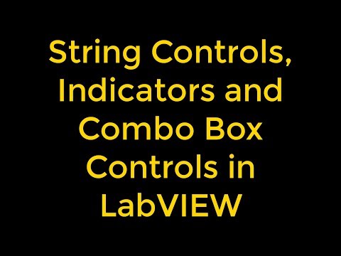 String Controls, Indicators