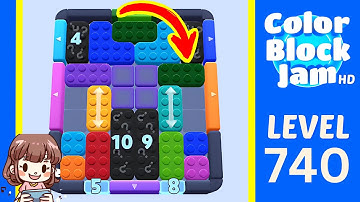 Color Block Jam Level 730 (740) Solution Walkthrough