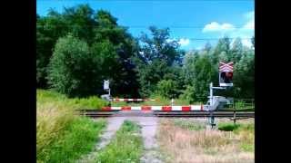Železniční Přejezd Uhersko P4896 - 10.7.2012 480P Czech Railroad Crossing