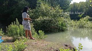 MANCING AMBYAR ~  FISHING MANIA ~  MANCING MANIA ~ LADY FISHING - Mancing Dapat Ikan Cantik.