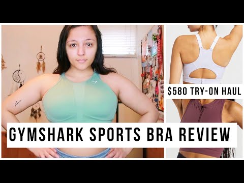 THE ULTIMATE GYMSHARK SPORTS BRA TRY-ON GUIDE 2020 *training with big boobs*