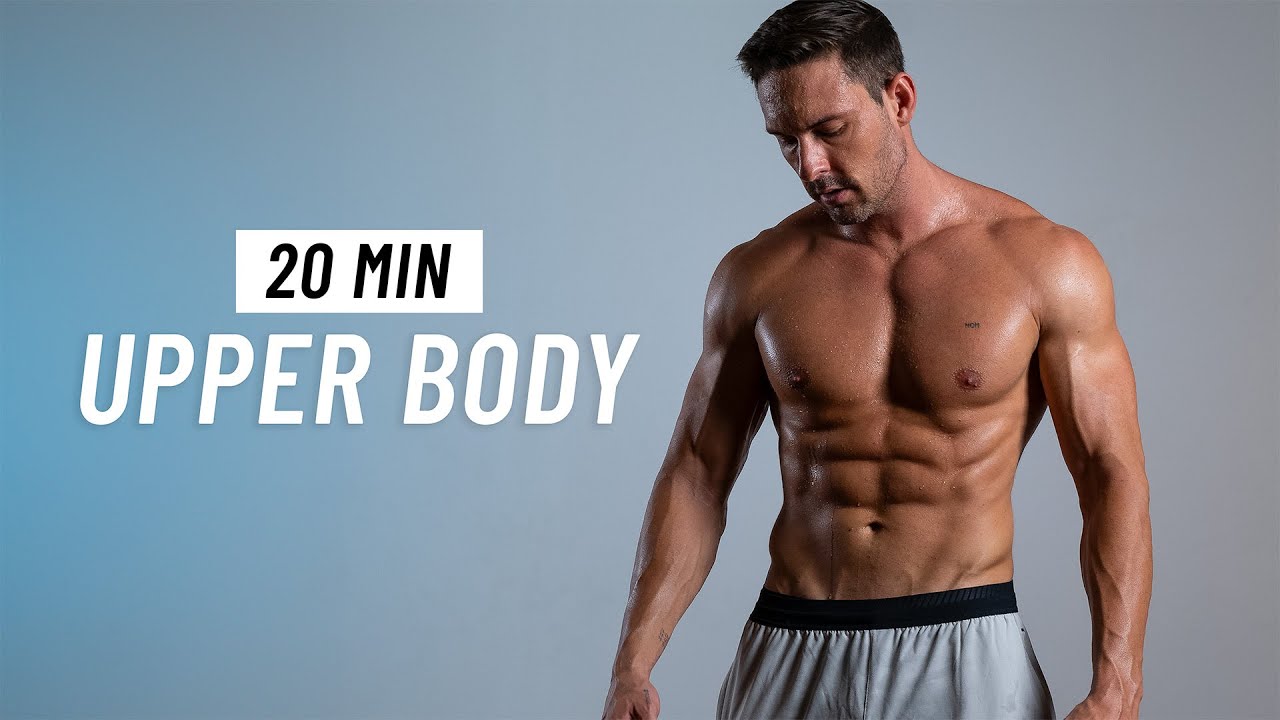 20 Min UPPER BODY Workout With Dumbbells (Build Muscle & Strength ...