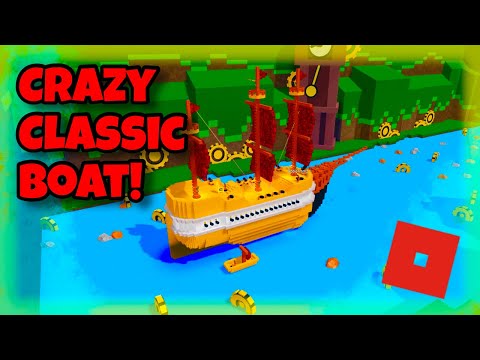 AMAZING Classic Style Build in BABFT! Build Review - Build a Boat for Treasure Roblox