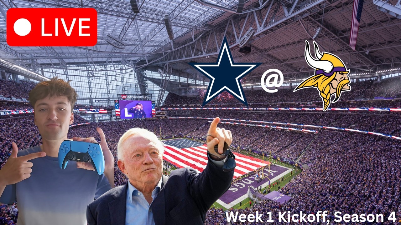 Madden 26 Online Franchise Week 1 KICKOFF: DAL @ MIN! HURTS vs MILROE!