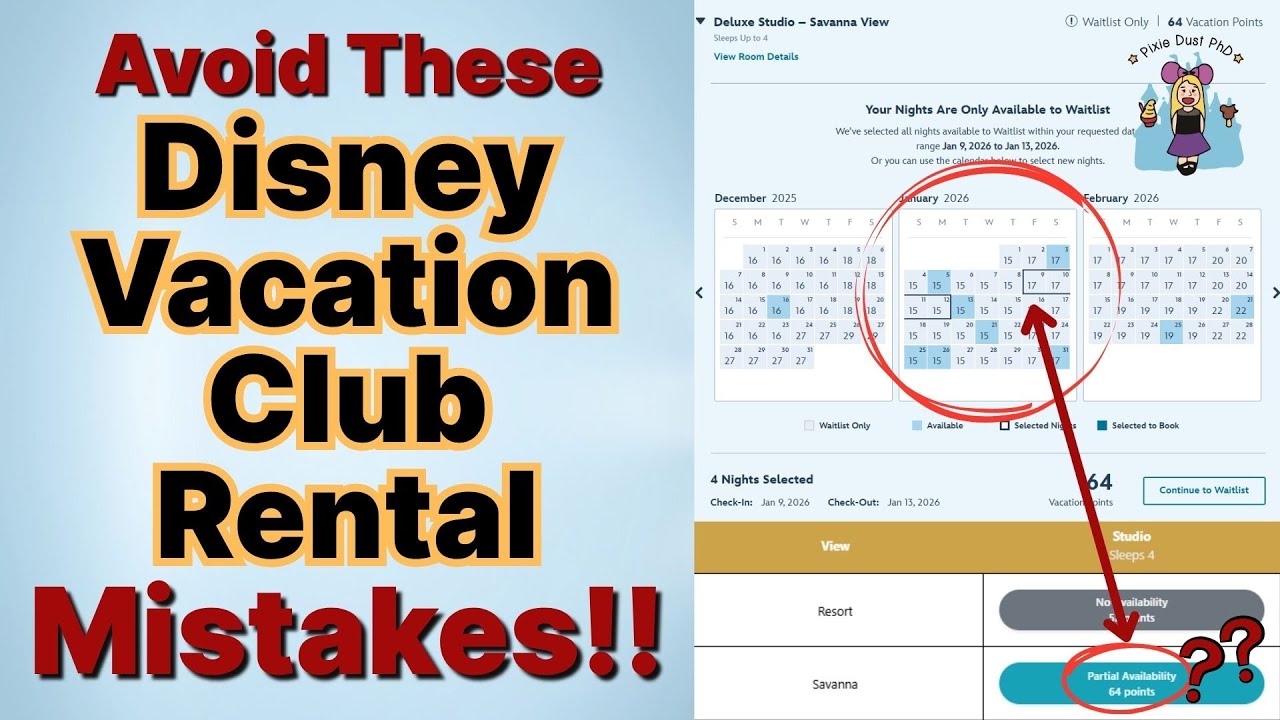 Аренда Disney Vacation Club: распространённые ошибки, которых следует избегать для более комфортн...