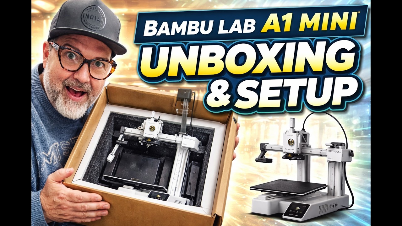 Bambu Lab A1 Mini Unboxing & Setup – First Print Test | Is This the ...