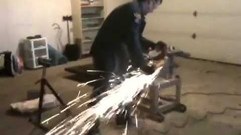 Angle grinder accident