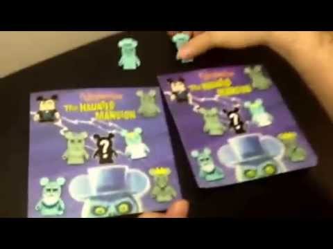 Disney Spooky Haunted Mansion Vinylmation Mystery Pin Set Opening