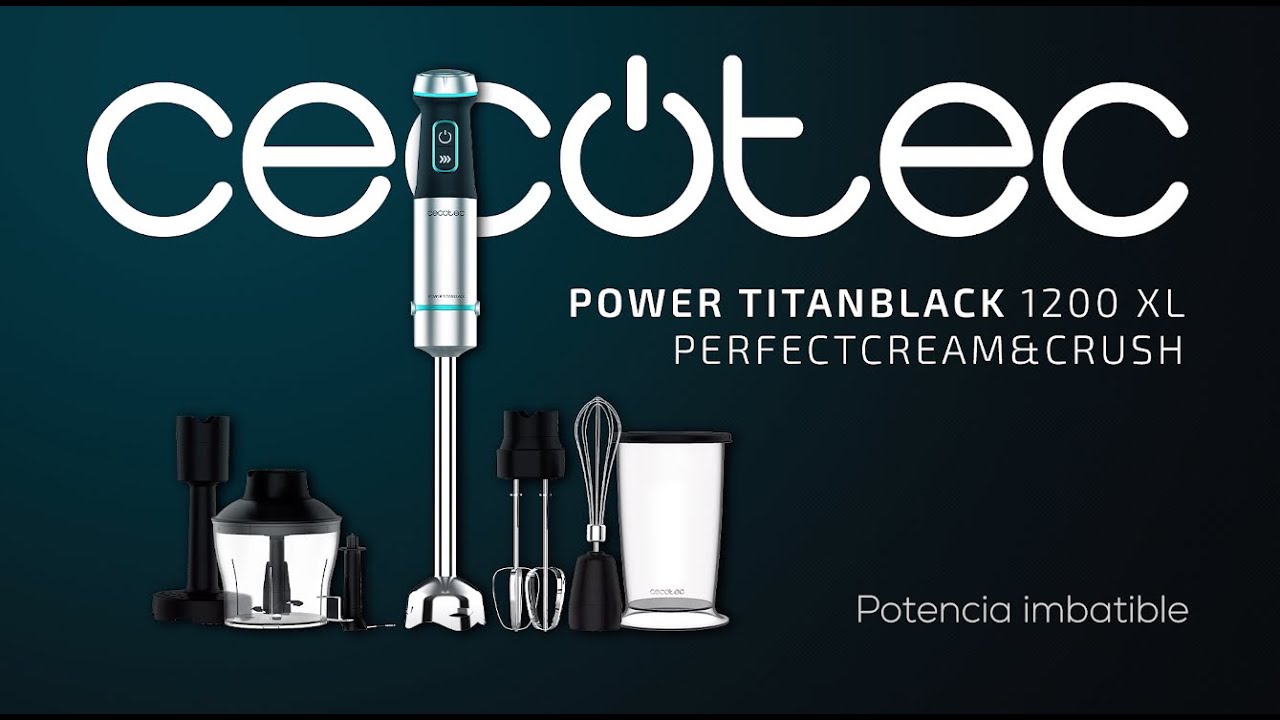 Batidora CECOTEC Power TitanBlack 1500 XL Cream