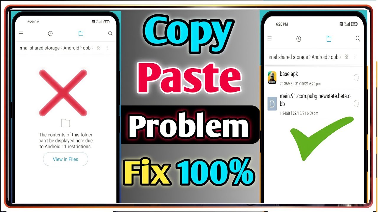 Download android 11 file manager problem | obb file not showing in android 11 | obb file paste problem 2022