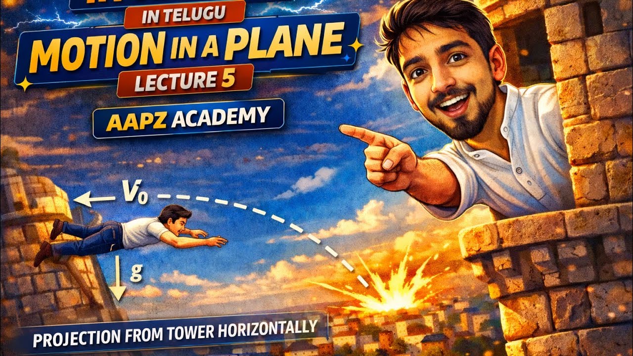 Motion in a plane ||Lecture_5 || projection from tower horizontally ||IIT/JEE/NEET in telugu 