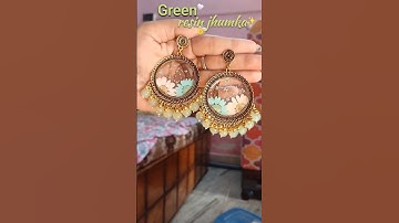 Resin earrings making✨️ #resinearrings #shorts #earrings #resin #jhumka #resinart