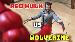 Red Hulk VS Wolverine stop motion 