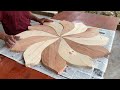 Handcrafted Woodworking Ideas With Fine Lines // A Beautiful Table That Attracts All Eyes - DIY!