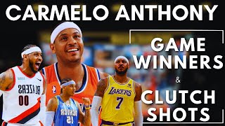 CARMELO ANTHONY  "AT THE BUZZER" |  Winners & Clutch Shots | Career Highlights