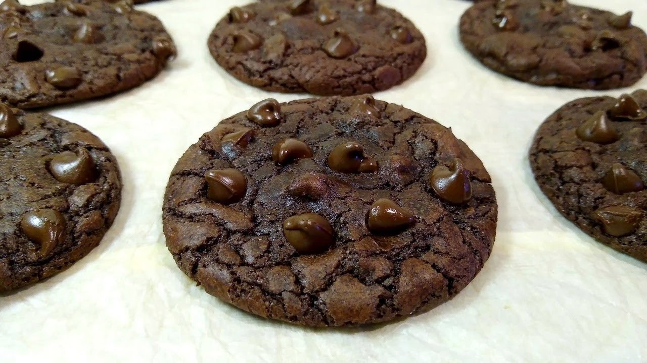Easy Double Chocolate Chip Cookies | Soft and Chewy | No Chill Needed