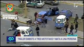 Un Muerto Y 6 Heridos Deja Despiste De Un Tráiler En Ventanilla