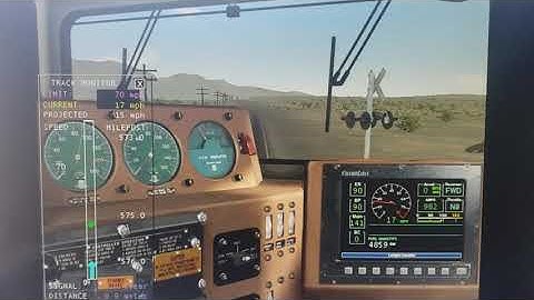 MSTS UP SD70M 5142 Leading an empty grain train