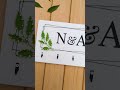 Personalized String Art Key Holder | Unique Wedding Gift Idea with Initials #shorts