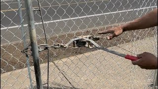 How To Stretch A Chain Link Fence 🔗 From Start To Finish