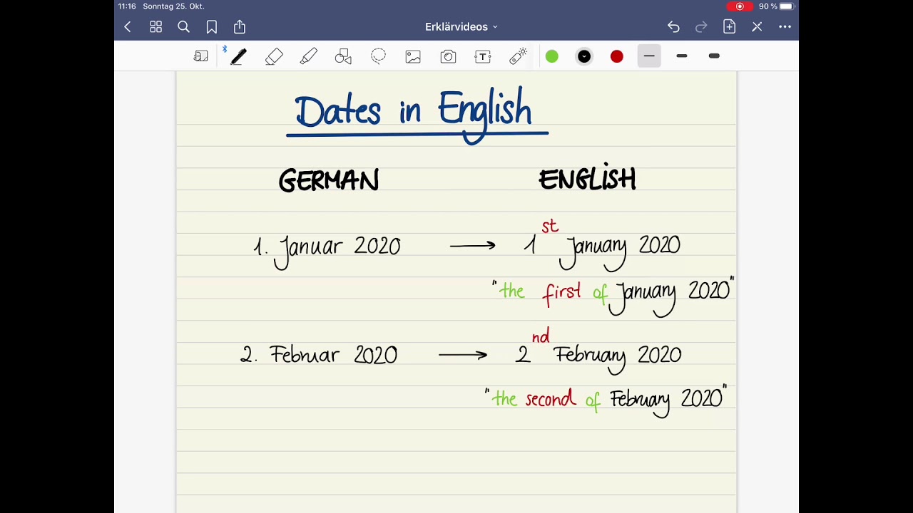 How to write and say dates in (British) English - YouTube
