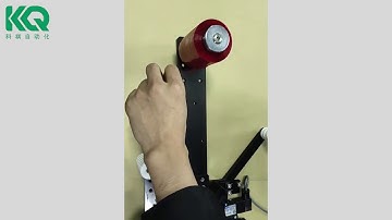 install video Tear tape applicator attached on folder gluer machine