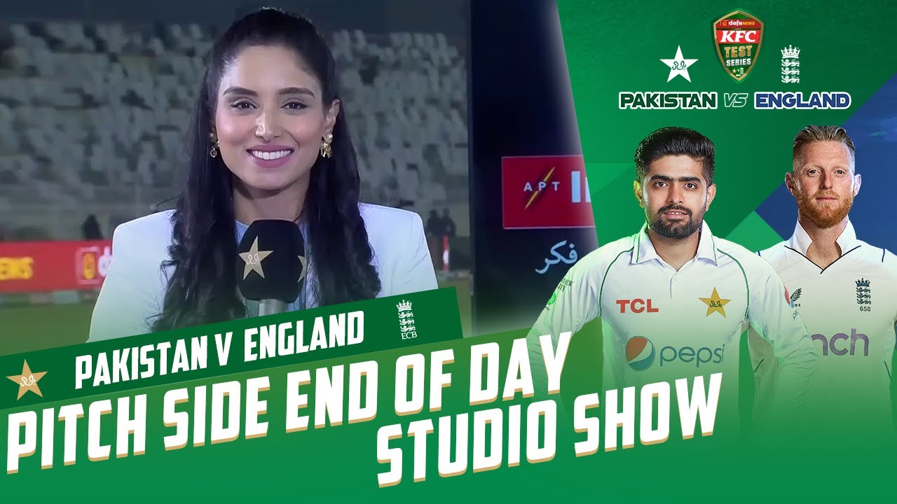 Pakistan vs England Test series 2022 Pitch Side End of Day Studio Show Test 1, Day 5 MY2T