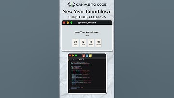 🚀 New Year Countdown Timer using HTML CSS JS 🎉  #htmlcssjs #webdesign