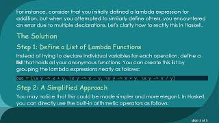 Mastering Haskell: Creating a List of Anonymous Functions with Lambda Expressions