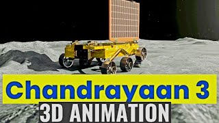 Chandrayaan 3 Landing Animation In 3D By ISRO Official || Vikram Lander And Pragyan Rover screenshot 4
