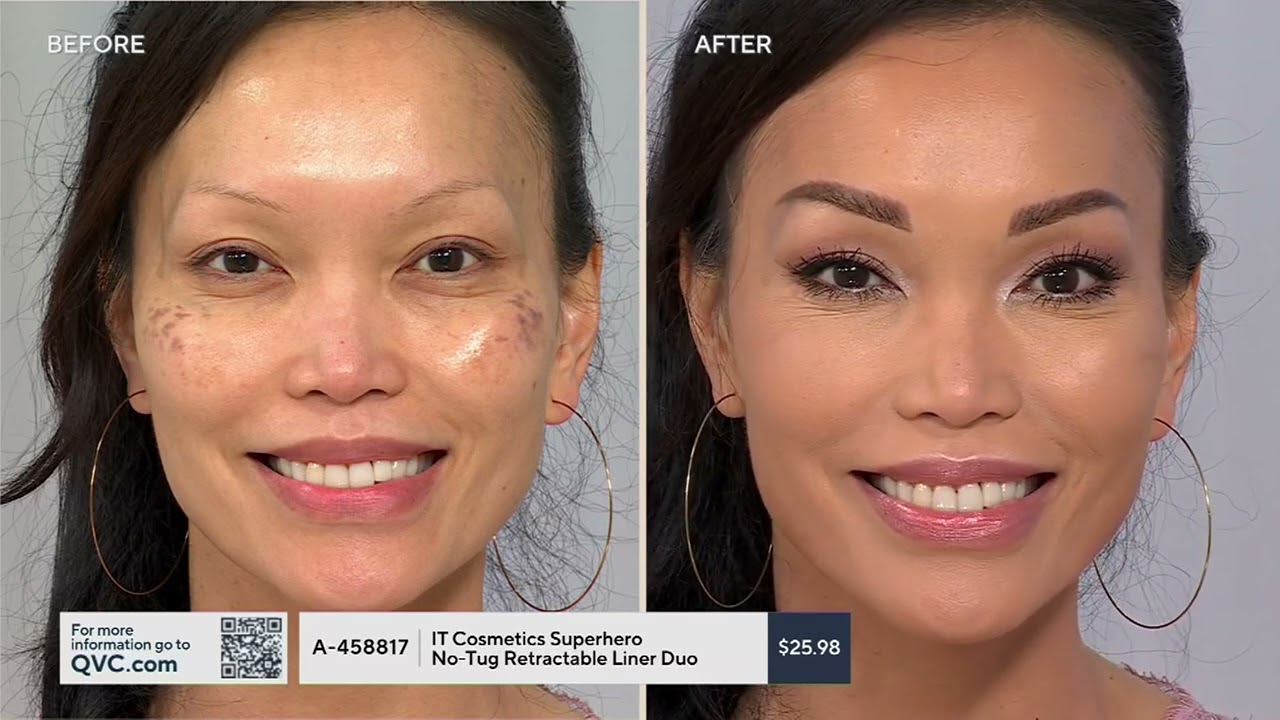 IT Cosmetics Superhero No-Tug Retractable Liner Duo on QVC