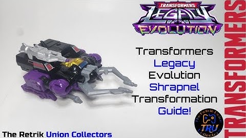Transformers Legacy Evolution Shrapnel Transformation Guide!
