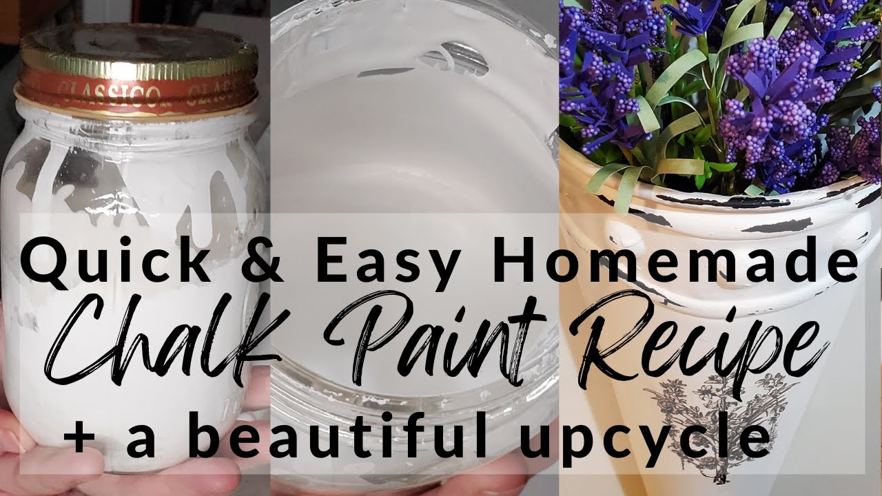 Homemade Chalk Paint Recipe • Quick & Easy 3 Step Recipe • IOD