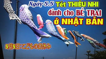 Ngày 5 5 Tết Thiếu Nhi dành cho Bé Trai ở Nhật Bản 5月5日：こどもの日休み