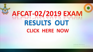 AFCAT 02/2019 RESULT FINALLY OUT!!!!!! Watch Video for full detail #AFCAT #results
