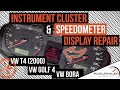 VW T4 (2000) / VW Golf 4 / VW Bora Instrument Cluster &amp; Speedometer display repair - pixelrepair