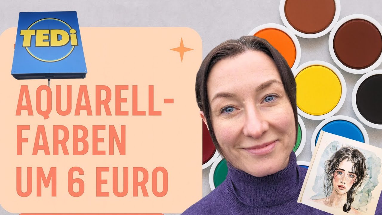 TEDI Aquarellfarben um 6 Euro – taugen die wirklich was?