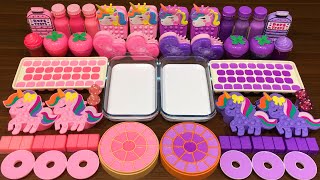 Pink Vs Purple Mixing Random Into Glossy Slimesatisfying Slime Video