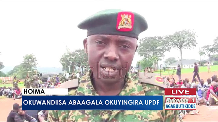 Okuwandiisa abaagala okuyingira UPDF