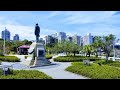 Florianópolis SC. Parque da Luz ( ilha ) e a Cabeceira da Ponte Hercílio luz...