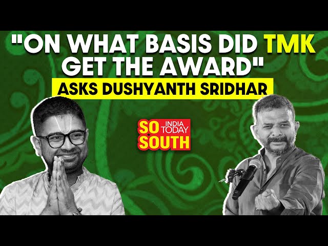 Carnatic Row: Dushyanth Sridhar Questions Why TM Krishna Got Award | SoSouth class=