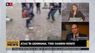 ATAC ÎN GERMANIA. TREI OAMENI RĂNIȚI. UN POLIȚIST ÎNJUNGHIAT. Știri B1TV_31 mai 2024