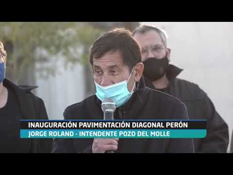 Martín Gill en la Inauguración de la pavimentación de la Diagonal Perón