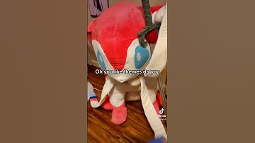 Sylveon is a problem #pokemon #pokemonreview #artist #pink #eevee #plush #tiktok #funny