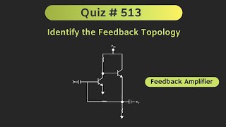 Identigy the Feedback Topology | Feedback Amplifier | Quiz # 513